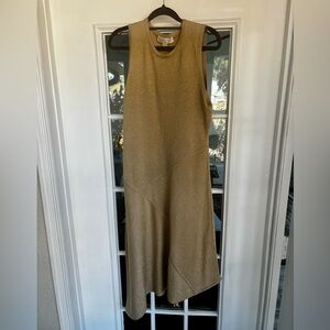 Michael Kors Gold Midi Dress